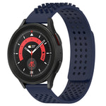 Bracelet de montre en silicone respirant à trous 20mm avec points 3D, pour Samsung Galaxy Watch 5 44mm, pour Samsung Galaxy Watch 5 Pro 45mm, pour Samsung Galaxy Watch 5 40mm