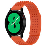 Bracelet de montre en silicone respirant à trous 20mm avec points 3D, pour Samsung Galaxy Watch 4 44mm, pour Samsung Galaxy Watch 4 40mm, pour Samsung Galaxy Watch 4 Classic 46mm