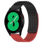 Bracelet de montre en silicone respirant à trous 20mm avec points 3D, pour Samsung Galaxy Watch 4 44mm, pour Samsung Galaxy Watch 4 40mm, pour Samsung Galaxy Watch 4 Classic 46mm