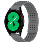 Bracelet de montre en silicone respirant à trous 20mm avec points 3D, pour Samsung Galaxy Watch 4 44mm, pour Samsung Galaxy Watch 4 40mm, pour Samsung Galaxy Watch 4 Classic 46mm