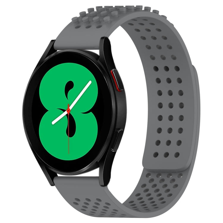 Bracelet de montre en silicone respirant à trous 20mm avec points 3D, pour Samsung Galaxy Watch 4 44mm, pour Samsung Galaxy Watch 4 40mm, pour Samsung Galaxy Watch 4 Classic 46mm