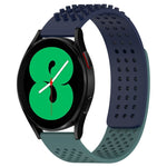 Bracelet de montre en silicone respirant à trous 20mm avec points 3D, pour Samsung Galaxy Watch 4 44mm, pour Samsung Galaxy Watch 4 40mm, pour Samsung Galaxy Watch 4 Classic 46mm