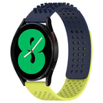 Bracelet de montre en silicone respirant à trous 20mm avec points 3D, pour Samsung Galaxy Watch 4 44mm, pour Samsung Galaxy Watch 4 40mm, pour Samsung Galaxy Watch 4 Classic 46mm