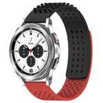 Bracelet de montre en silicone à pois 3D respirants avec trous de 20 mm, pour Samsung Galaxy Watch 4 Classic 42 mm, pour Samsung Galaxy Watch Active 2 44 mm, pour Samsung Galaxy Watch Active 2 40 mm