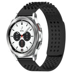 Bracelet de montre en silicone à pois 3D respirants avec trous de 20 mm, pour Samsung Galaxy Watch 4 Classic 42 mm, pour Samsung Galaxy Watch Active 2 44 mm, pour Samsung Galaxy Watch Active 2 40 mm