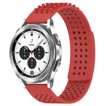 Bracelet de montre en silicone à pois 3D respirants avec trous de 20 mm, pour Samsung Galaxy Watch 4 Classic 42 mm, pour Samsung Galaxy Watch Active 2 44 mm, pour Samsung Galaxy Watch Active 2 40 mm