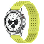 Bracelet de montre en silicone à pois 3D respirants avec trous de 20 mm, pour Samsung Galaxy Watch 4 Classic 42 mm, pour Samsung Galaxy Watch Active 2 44 mm, pour Samsung Galaxy Watch Active 2 40 mm