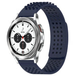 Bracelet de montre en silicone à pois 3D respirants avec trous de 20 mm, pour Samsung Galaxy Watch 4 Classic 42 mm, pour Samsung Galaxy Watch Active 2 44 mm, pour Samsung Galaxy Watch Active 2 40 mm