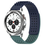 Bracelet de montre en silicone à pois 3D respirants avec trous de 20 mm, pour Samsung Galaxy Watch 4 Classic 42 mm, pour Samsung Galaxy Watch Active 2 44 mm, pour Samsung Galaxy Watch Active 2 40 mm