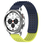 Bracelet de montre en silicone à pois 3D respirants avec trous de 20 mm, pour Samsung Galaxy Watch 4 Classic 42 mm, pour Samsung Galaxy Watch Active 2 44 mm, pour Samsung Galaxy Watch Active 2 40 mm