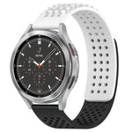 Bracelet de montre en silicone respirant à trous 20mm avec points 3D, pour Samsung Galaxy Watch 4 44mm, pour Samsung Galaxy Watch 4 40mm, pour Samsung Galaxy Watch 4 Classic 46mm