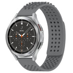 Bracelet de montre en silicone respirant à trous 20mm avec points 3D, pour Samsung Galaxy Watch 4 44mm, pour Samsung Galaxy Watch 4 40mm, pour Samsung Galaxy Watch 4 Classic 46mm