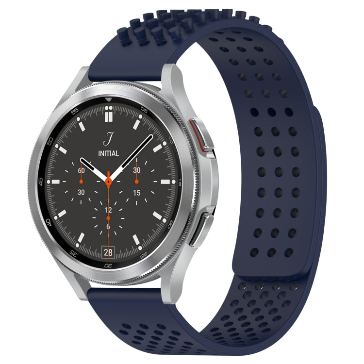 Bracelet de montre en silicone respirant à trous 20mm avec points 3D, pour Samsung Galaxy Watch 4 44mm, pour Samsung Galaxy Watch 4 40mm, pour Samsung Galaxy Watch 4 Classic 46mm