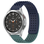 Bracelet de montre en silicone respirant à trous 20mm avec points 3D, pour Samsung Galaxy Watch 4 44mm, pour Samsung Galaxy Watch 4 40mm, pour Samsung Galaxy Watch 4 Classic 46mm