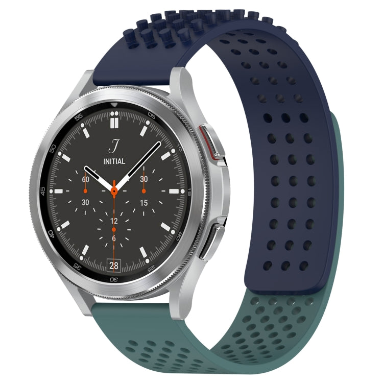 Bracelet de montre en silicone respirant à trous 20mm avec points 3D, pour Samsung Galaxy Watch 4 44mm, pour Samsung Galaxy Watch 4 40mm, pour Samsung Galaxy Watch 4 Classic 46mm