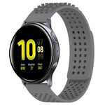 Bracelet de montre en silicone à pois 3D respirants avec trous de 20 mm, pour Samsung Galaxy Watch 4 Classic 42 mm, pour Samsung Galaxy Watch Active 2 44 mm, pour Samsung Galaxy Watch Active 2 40 mm