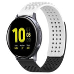 Bracelet de montre en silicone à pois 3D respirants avec trous de 20 mm, pour Samsung Galaxy Watch 4 Classic 42 mm, pour Samsung Galaxy Watch Active 2 44 mm, pour Samsung Galaxy Watch Active 2 40 mm