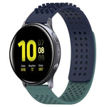 Bracelet de montre en silicone à pois 3D respirants avec trous de 20 mm, pour Samsung Galaxy Watch 4 Classic 42 mm, pour Samsung Galaxy Watch Active 2 44 mm, pour Samsung Galaxy Watch Active 2 40 mm