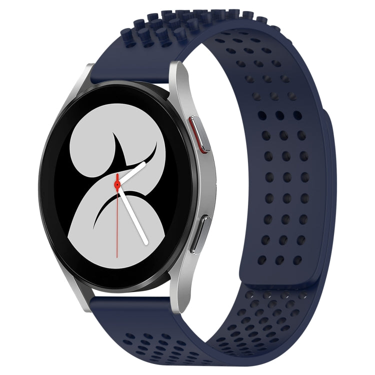 Bracelet de montre en silicone respirant à trous 20mm avec points 3D, pour Samsung Galaxy Watch 4 44mm, pour Samsung Galaxy Watch 4 40mm, pour Samsung Galaxy Watch 4 Classic 46mm