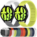 Bracelet de montre en silicone à pois 3D respirants avec trous de 20 mm, pour Samsung Galaxy Watch 4 Classic 42 mm, pour Samsung Galaxy Watch Active 2 44 mm, pour Samsung Galaxy Watch Active 2 40 mm