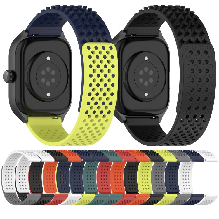 Bracelet de montre en silicone respirant à trous 20mm avec points 3D, pour Samsung Galaxy Watch 6 Classic 47mm, pour Samsung Galaxy Watch 6 44mm, pour Samsung Galaxy Watch 6 40mm
