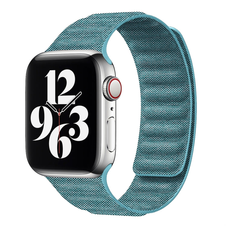 Bracelet de montre magnétique en denim, pour Apple Watch Ultra 49mm, pour Apple Watch 8 41mm, pour Apple Watch 8 45mm, pour Apple Watch SE 2022 40mm, pour Apple Watch SE 2022 44mm, pour Apple Watch 7 41mm, pour Apple Watch 7 45mm, pour Apple Watch SE 40mm