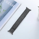 Bracelet de montre magnétique en denim, pour Apple Watch 6 40mm, pour Apple Watch 6 44mm, pour Apple Watch 5 44mm, pour Apple Watch 5 40mm, pour Apple Watch 4 44mm, pour Apple Watch 4 40mm, pour Apple Watch 3 38mm, pour Apple Watch 3 42mm