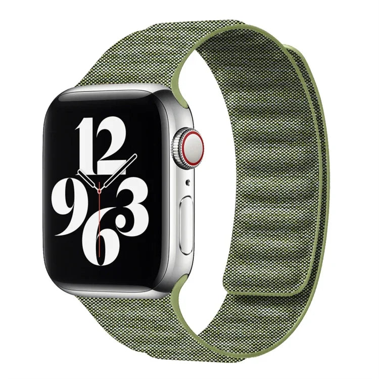 Bracelet de montre magnétique en denim, pour Apple Watch 6 40mm, pour Apple Watch 6 44mm, pour Apple Watch 5 44mm, pour Apple Watch 5 40mm, pour Apple Watch 4 44mm, pour Apple Watch 4 40mm, pour Apple Watch 3 38mm, pour Apple Watch 3 42mm