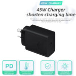 Chargeur rapide M135 PPS / PD 45W USB-C / Type-C, prise AU, prise AU