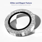 Film en verre trempé ENKAY Hat-Prince Glitter pour lentille arrière en alliage d'aluminium, pour iPhone 17 Pro / 17 Pro Max, pour iPhone 17, pour iPhone Air, pour iPhone 15 Pro / 15 Pro Max, pour iPhone 15 / 15 Plus