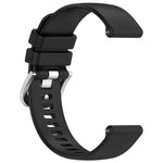 Liquid Glossy Silver Buckle Silicone Watch Band, For Huawei Watch GT3 42mm 20mm, For Huawei Watch 3 22mm, For Huawei Watch GT2 Pro 22mm, For Huawei Watch GT2 46mm 22mm