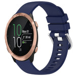 Liquid Glossy Silver Buckle Silicone Watch Band, For Garmin VivoMove Luxe / Garminmove Luxe, For Garmin Forerunner 645 / 645 Music, For Garmin Approach S40, For Garmin Vivomove3 / Garminmove3