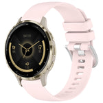 Liquid Glossy Silver Buckle Silicone Watch Band, For Garmin Venu 3S, For Garmin Forerunner 265S, For Garmin Forerunner 255S Music / 255S, For Garmin Venu 2S