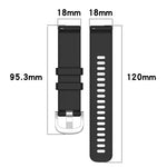 Liquid Glossy Silver Buckle Silicone Watch Band, For Garmin Venu 3S, For Garmin Forerunner 265S, For Garmin Forerunner 255S Music / 255S, For Garmin Venu 2S