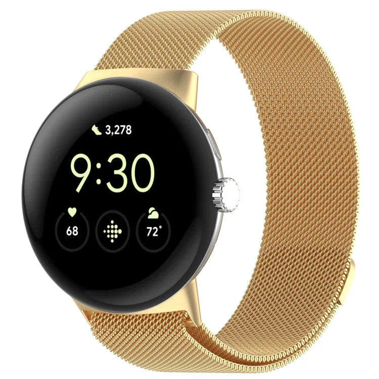 Bracelet de montre Milan magnétique en acier maillé, Pour Google Pixel Watch 2