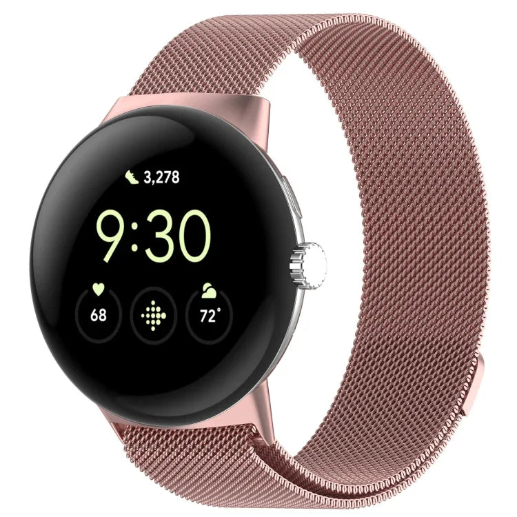 Bracelet de montre Milan magnétique en acier maillé, Pour Google Pixel Watch 2
