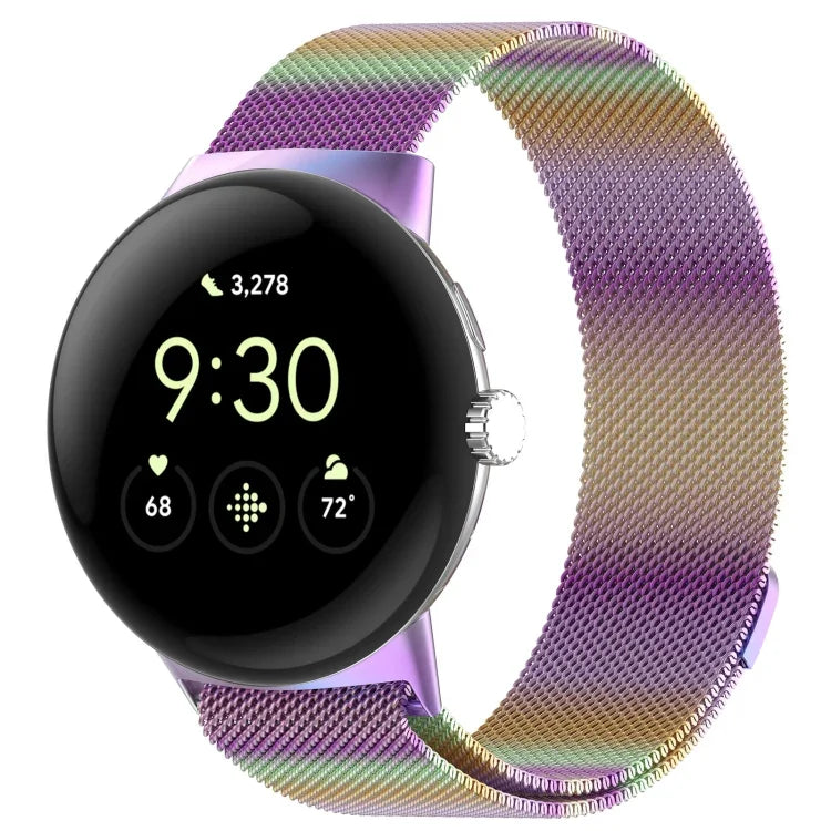 Bracelet de montre Milan magnétique en acier maillé, Pour Google Pixel Watch 2