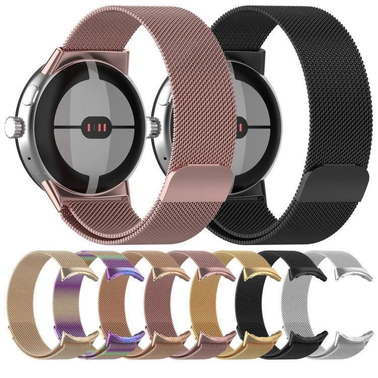 Bracelet de montre Milan magnétique en acier maillé, Pour Google Pixel Watch 2