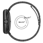 Bracelet de montre en métal à trois billes en acier inoxydable, pour Google Pixel Watch 4 / 3 / 2 / 1 41mm