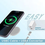 Chargeur sans fil magnétique MagSafe DS-WXC103 15 W Max pour iPhone 15/14/13 / AirPods Pro, sans adaptateur, WXC103