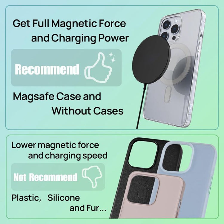 Chargeur sans fil magnétique MagSafe DS-WXC103 15 W Max pour iPhone 15/14/13 / AirPods Pro, sans adaptateur, WXC103