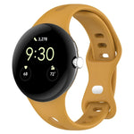 Small Waist Butterfly Buckle Silicone Watch Band, For Google Pixel Watch 4 / 3 / 2 / 1 41mm