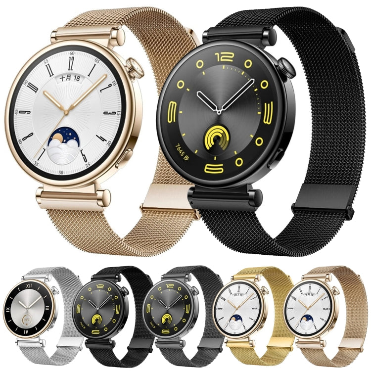 Milan Dual Mmagnetic Steel Mesh Watch Band, For Huawei Watch GT 4 41mm
