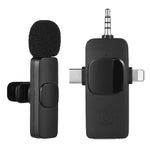 Microphones cravate sans fil pour iPhone / Android, 2 en 1, 3 en 1