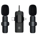 Microphones cravate sans fil pour iPhone / Android, 2 en 1, 3 en 1