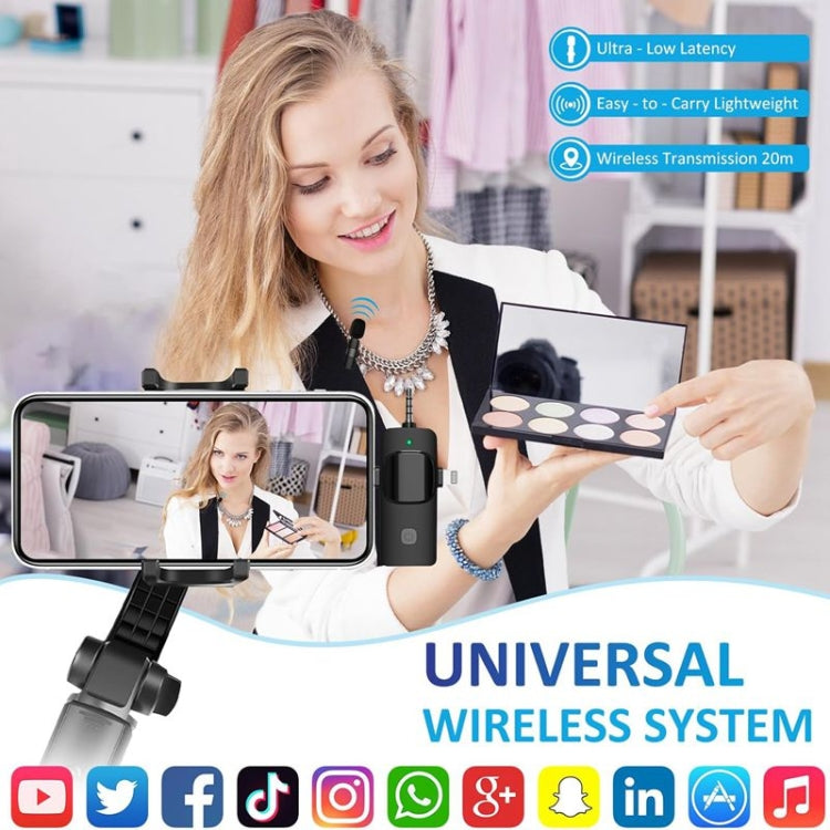 Microphones cravate sans fil pour iPhone / Android, 2 en 1, 3 en 1
