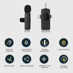 Microphones cravate sans fil pour iPhone / Android, 2 en 1, 3 en 1