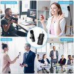 Microphones cravate sans fil pour iPhone / Android, 2 en 1, 3 en 1