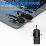 Microphones cravate sans fil pour iPhone / Android, 2 en 1, 3 en 1