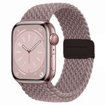 Nylon Woven Magnetic Fold Buckle Watch Band, For Apple Watch Series 9 41mm, For Apple Watch Ultra 49mm